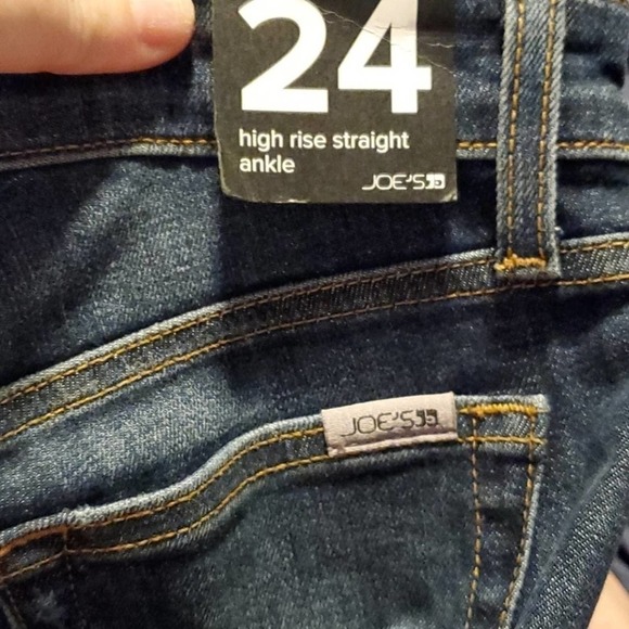 Joe's High Rise Straight Leg Distressed Jeans - Picture 8 of 9